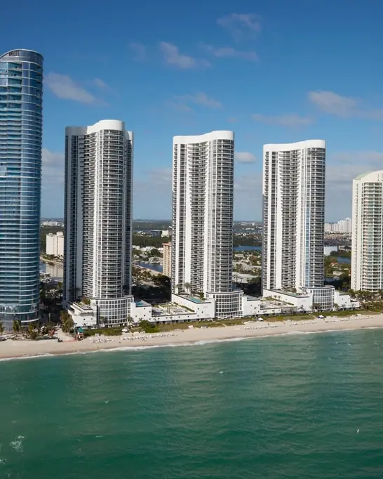 North Miami Beach seen from Biscayne Bay